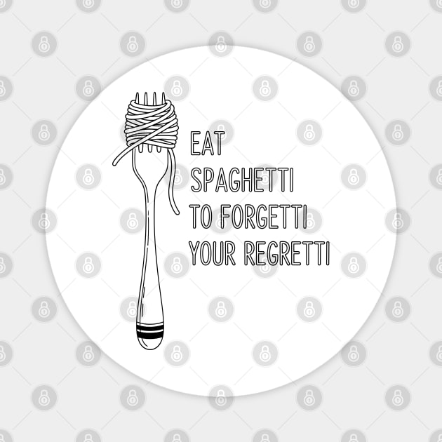 Laugh Out Loud Spaghetti Magnet by enrynz